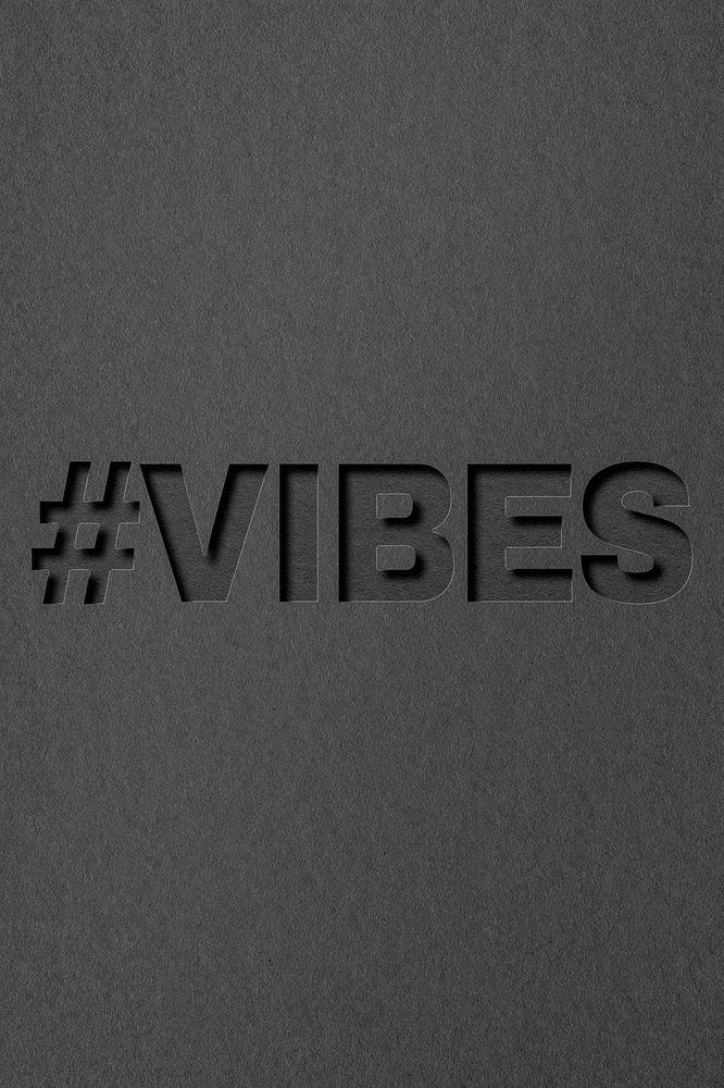 #VIBES 3d paper cut font typography