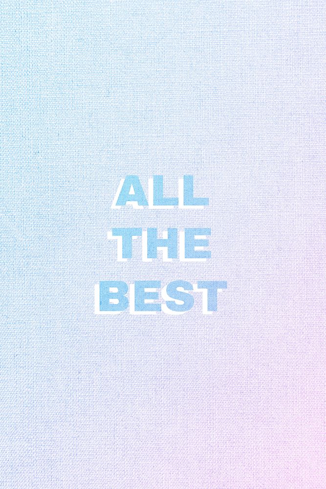 All the best colorful word shadow typography