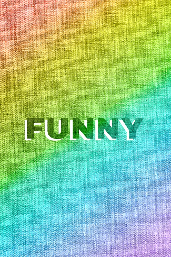 Rainbow funny word gay pride font lettering textured font