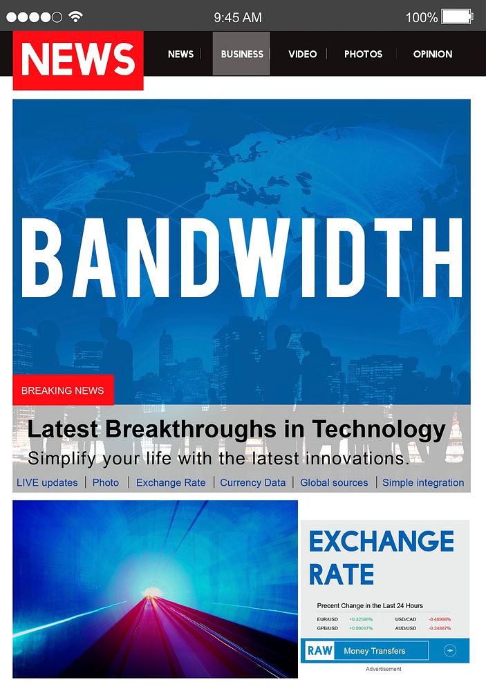 Bandwidth Internet Online Connection Broadbabd Technology Concept