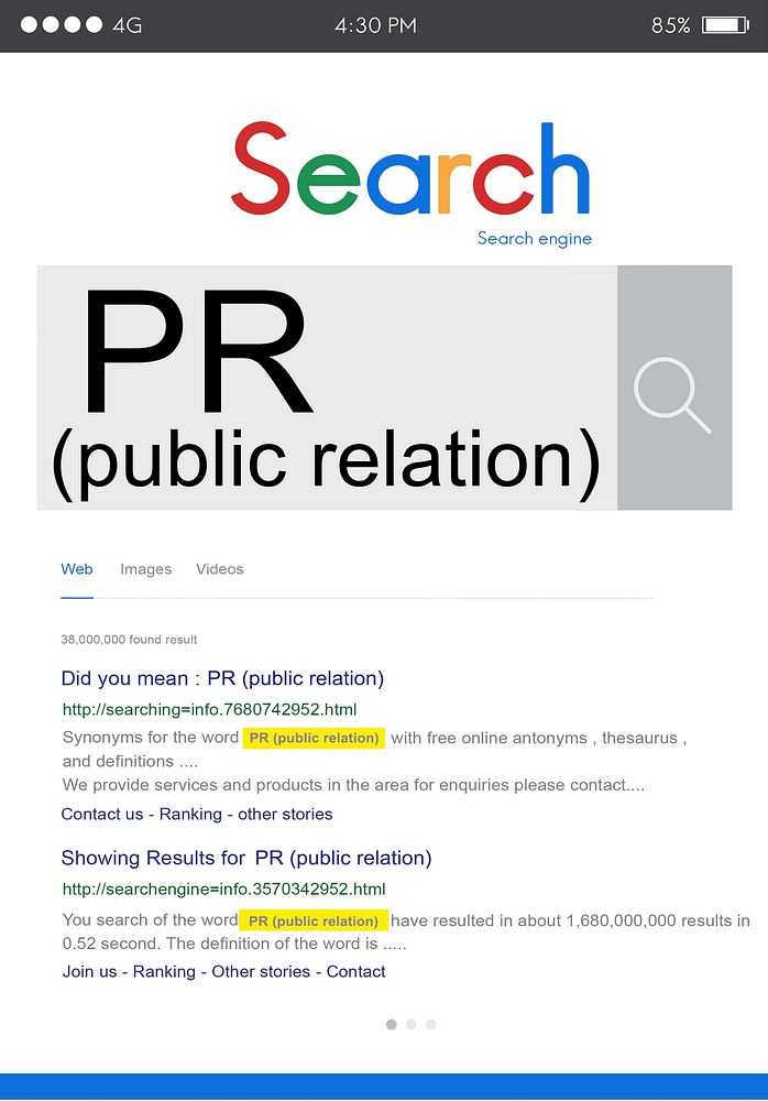 Public Relation PR Information Branding Advertising Concept