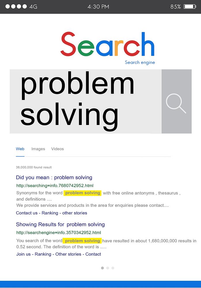 Problem Solving Method Plan Skills Processing Ideas Concept