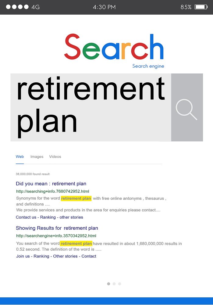 Retirement Plan Pension Finance Earning Life Value Concept