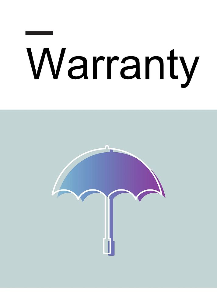 Warranty Security Safety Protection Guard Guarantee Umbrella Icons Symblos