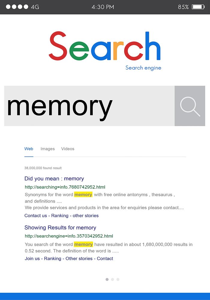 Memory Remember Storage Database Recollection Concept