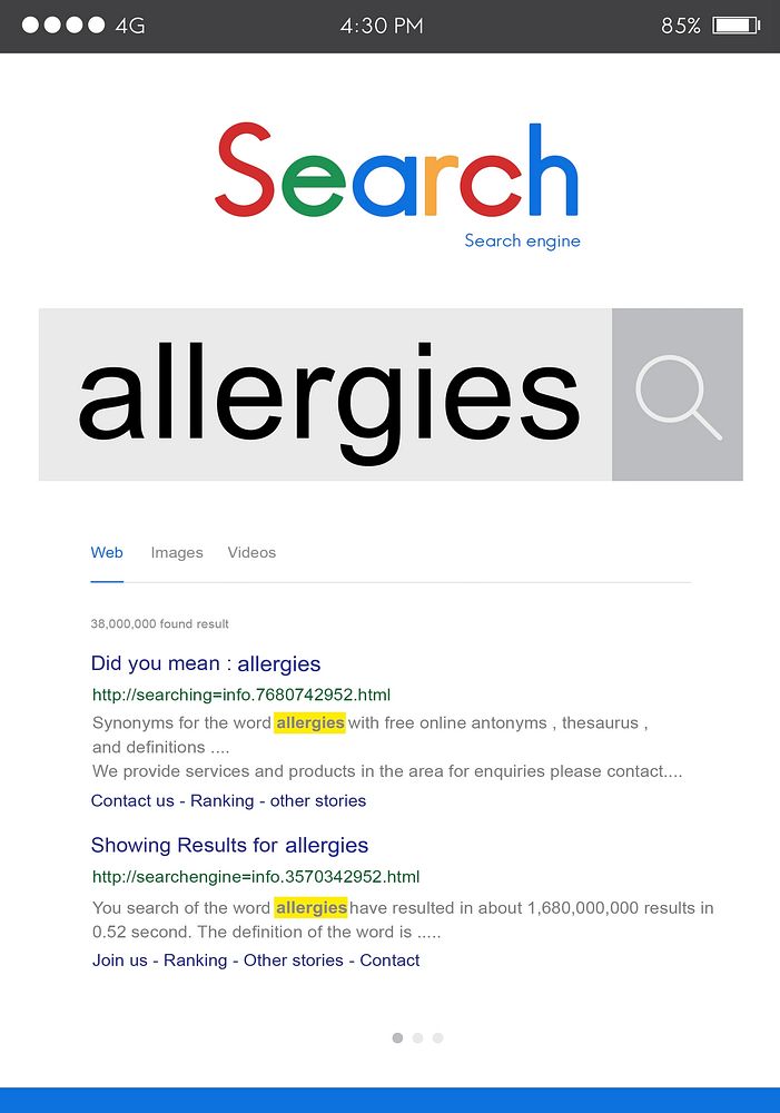 Allergies Reaction Aversion Medical Sensitive Concept