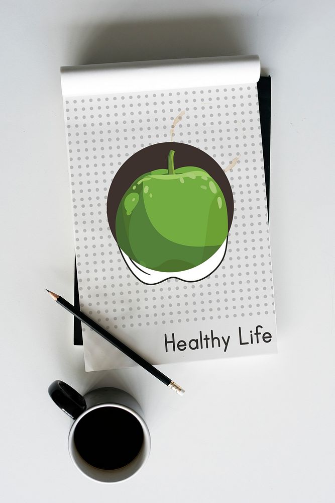 Healthy Eating Food Lifestyle Organic Wellness Graphic