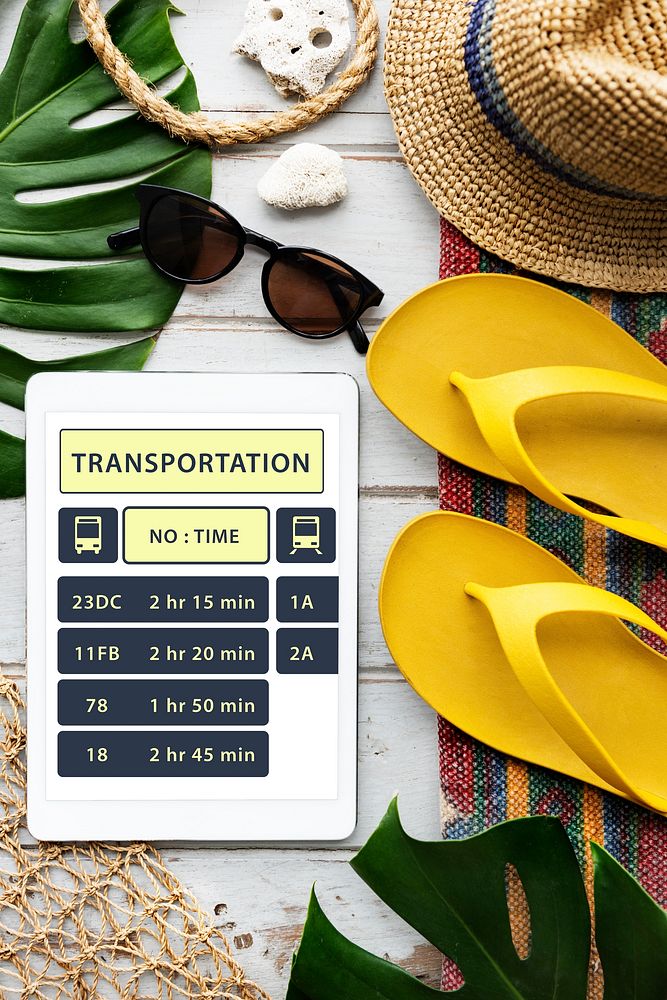 Travel Navigation Journey Vacation Trip Tablet Concept