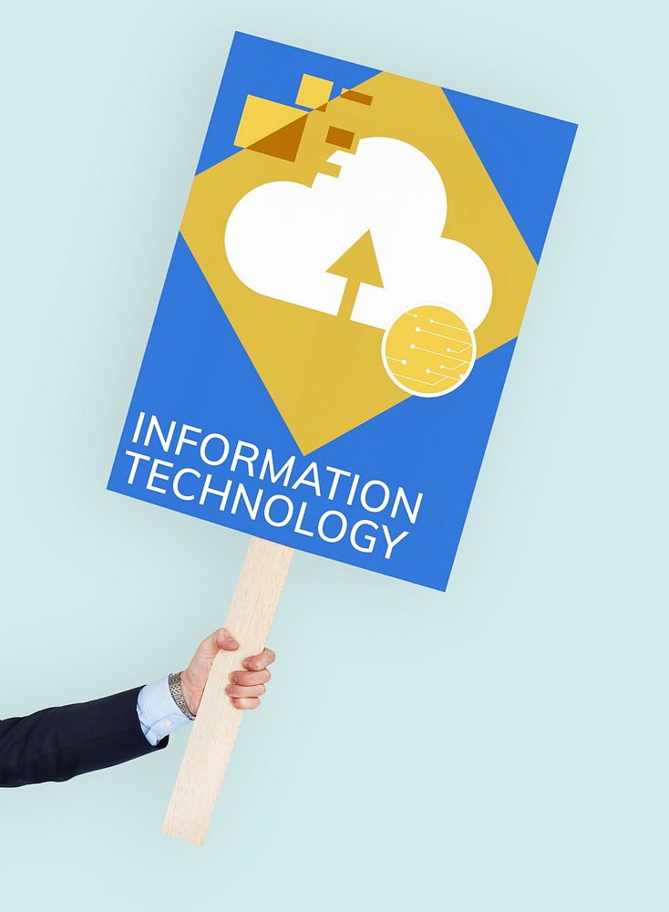 Information Technology Cloud Storage Concept