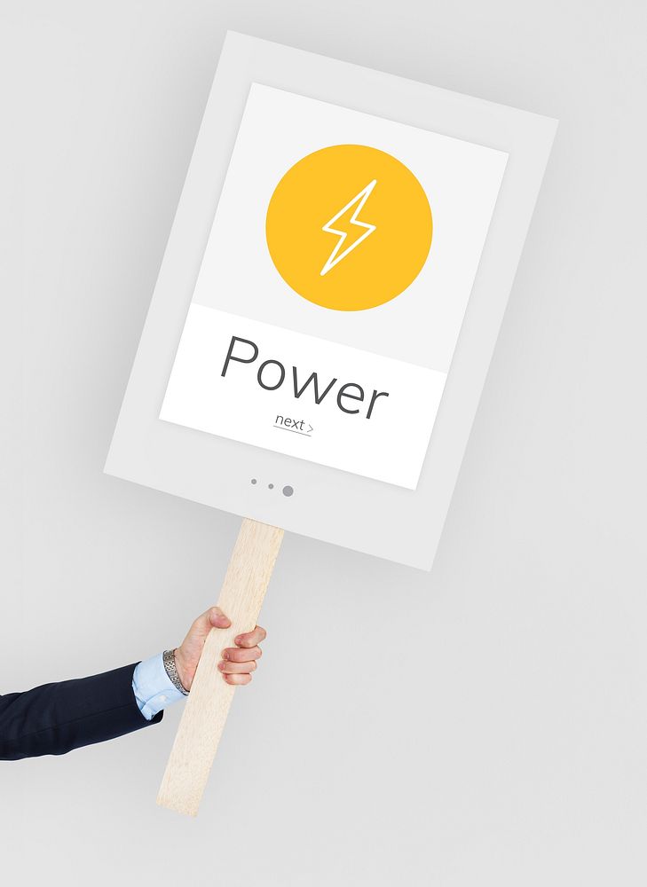Lighting Thunder Bolt Flash Electric Power Icon Graphic