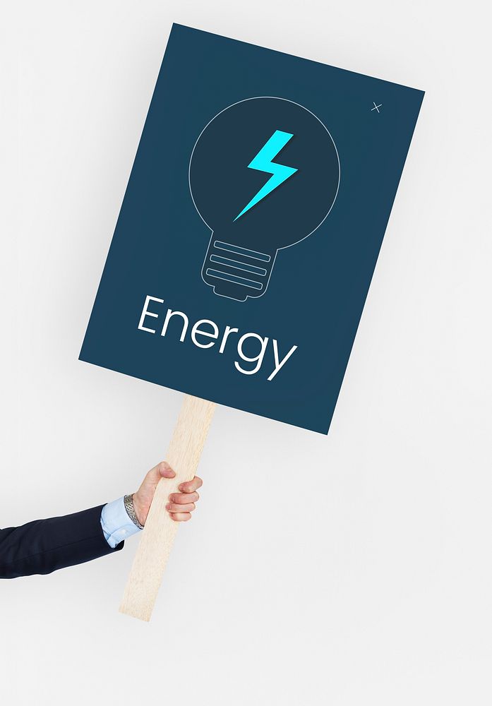 Energy Bulb Thunder Icon sign Symbol