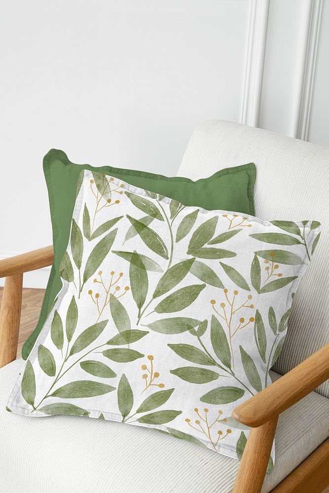 Pillow cushion mockup, editable design 