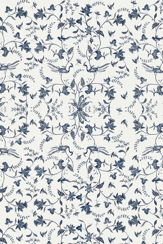 White linen blue textile textured background