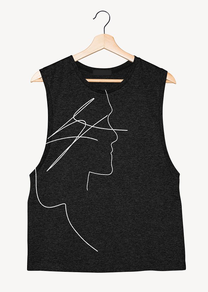 Tank top mockup, apparel psd