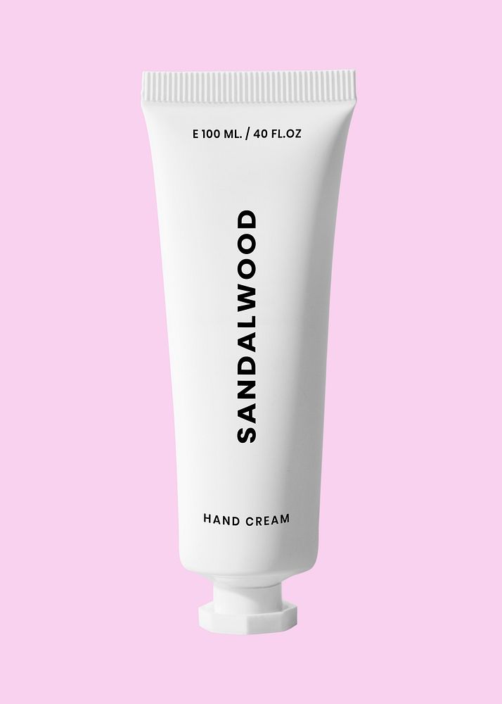 Skincare tube mockup, beauty product packaging  psd