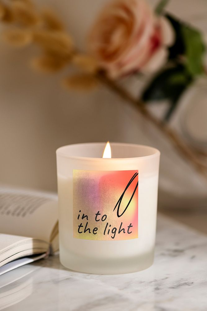 Into the light scented candle Free Photo rawpixel