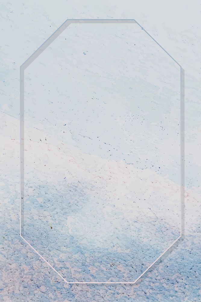 frame on light blue paint textured background vector