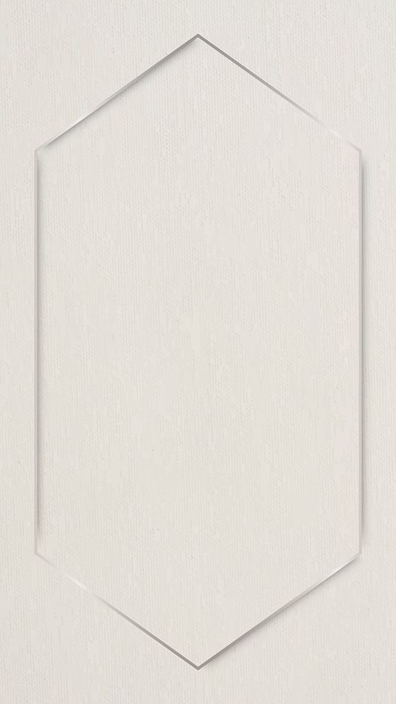 silver frame on beige mobile phone wallpaper vector