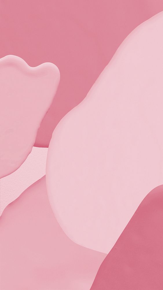 Fluid acrylic pink texture mobile phone wallpaper