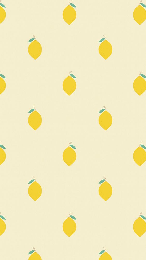 Vector seamless lemon pattern pastel background