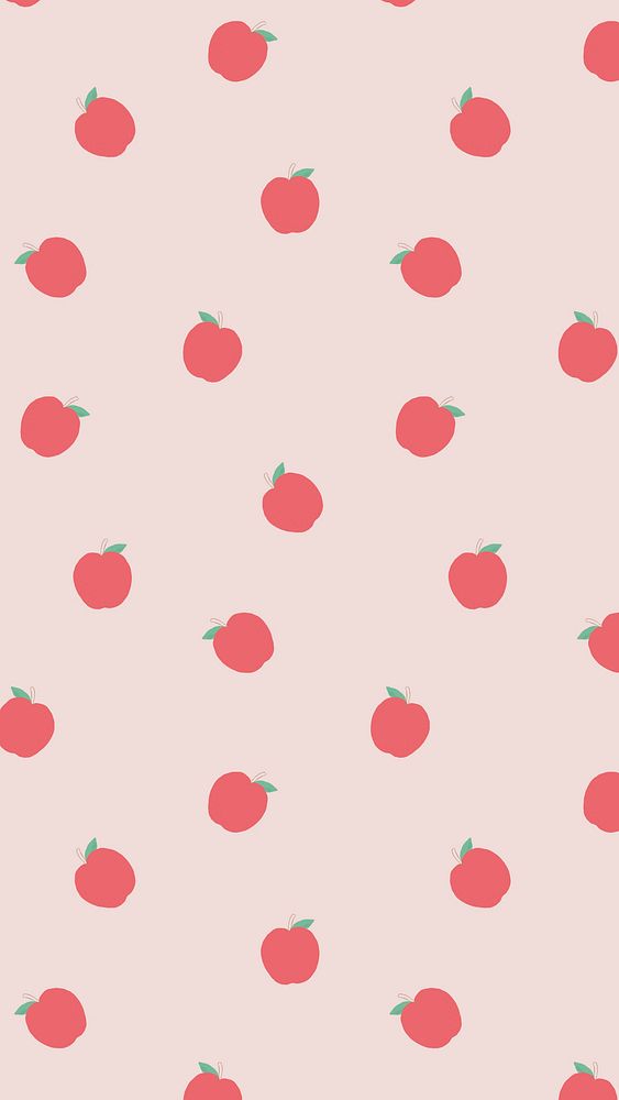Psd pastel apple pattern background