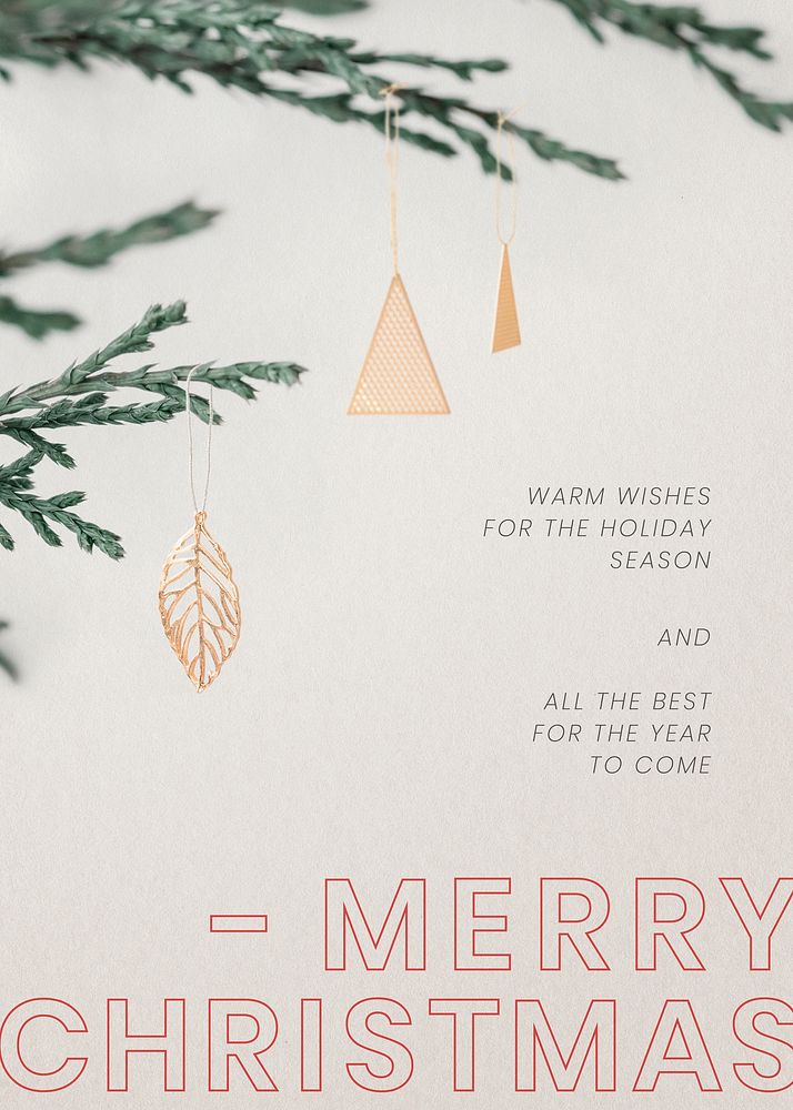 Christmas season's greetings festive card