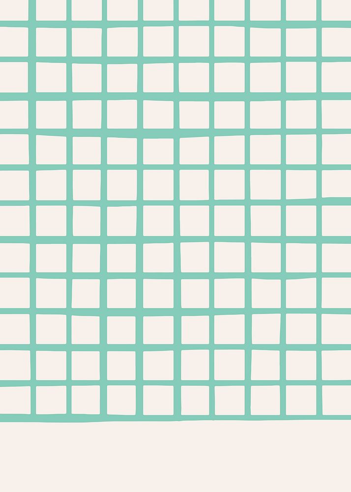 Green grid plain pattern vector on beige background banner