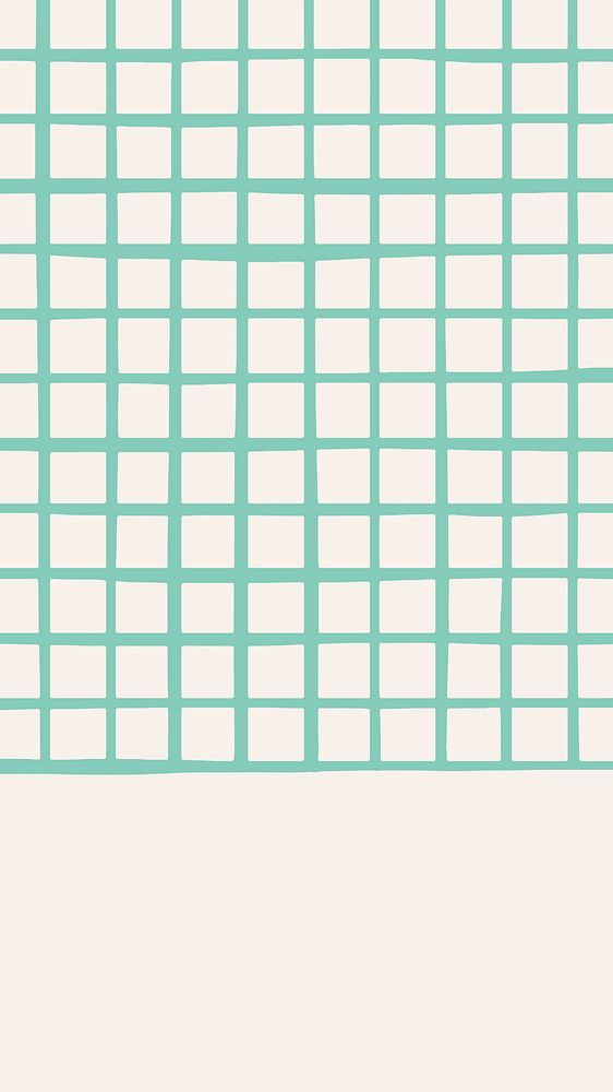 Vector green grid plain pattern on beige social banner