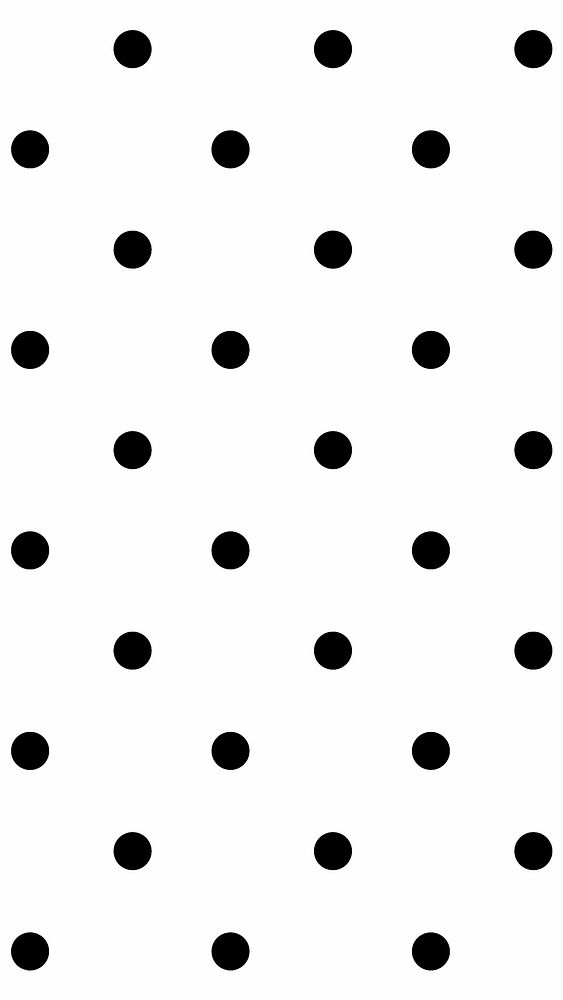 Cute polka dot vector black and white pattern social banner