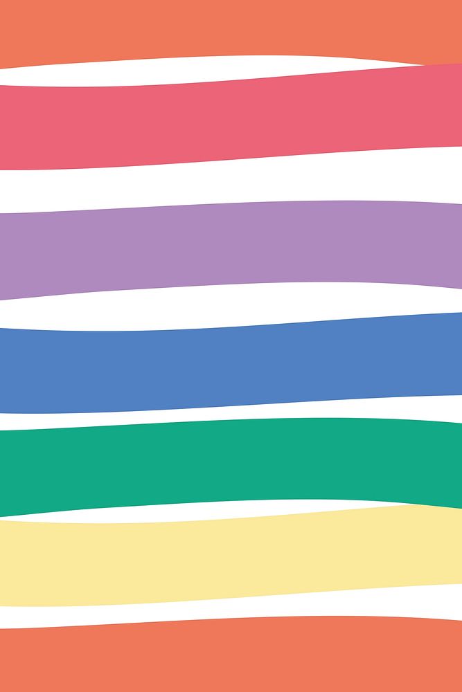 Striped rainbow cute background banner