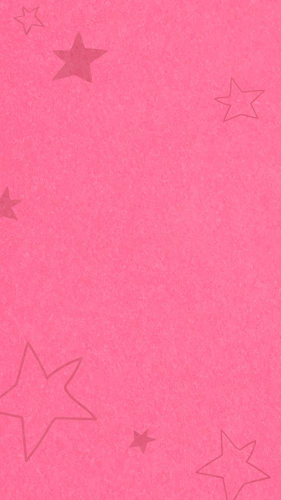 Pink stars psd hand drawn cute social banner