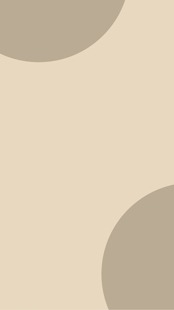 Half circles brown psd on beige background social banner