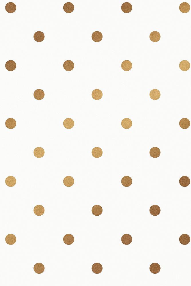 Golden sparkly polka dot pattern social banner