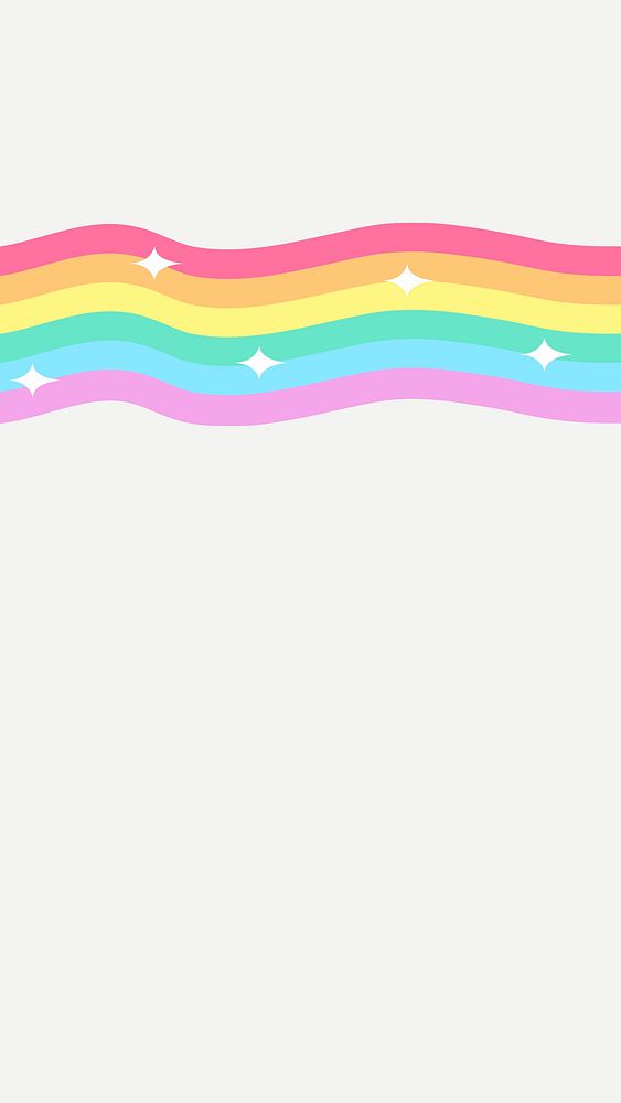 Rainbow vector glittery colorful cartoon social banner