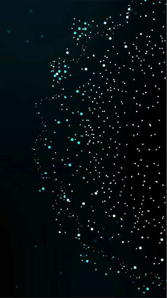 Particle data dots vector futuristic mobile wallpaper