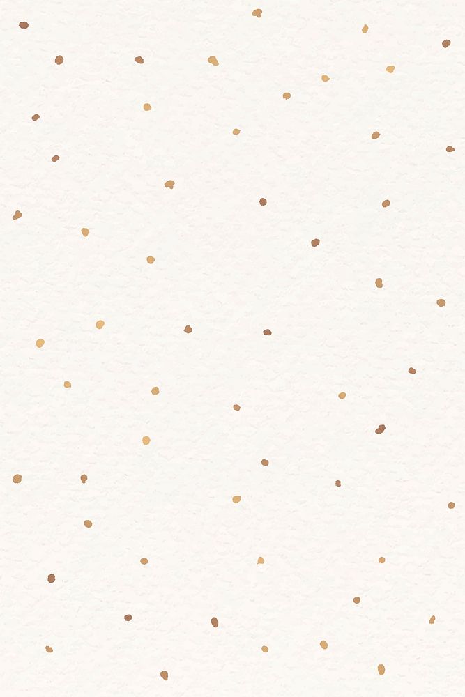 Gold polka dots beige background festive wallpaper