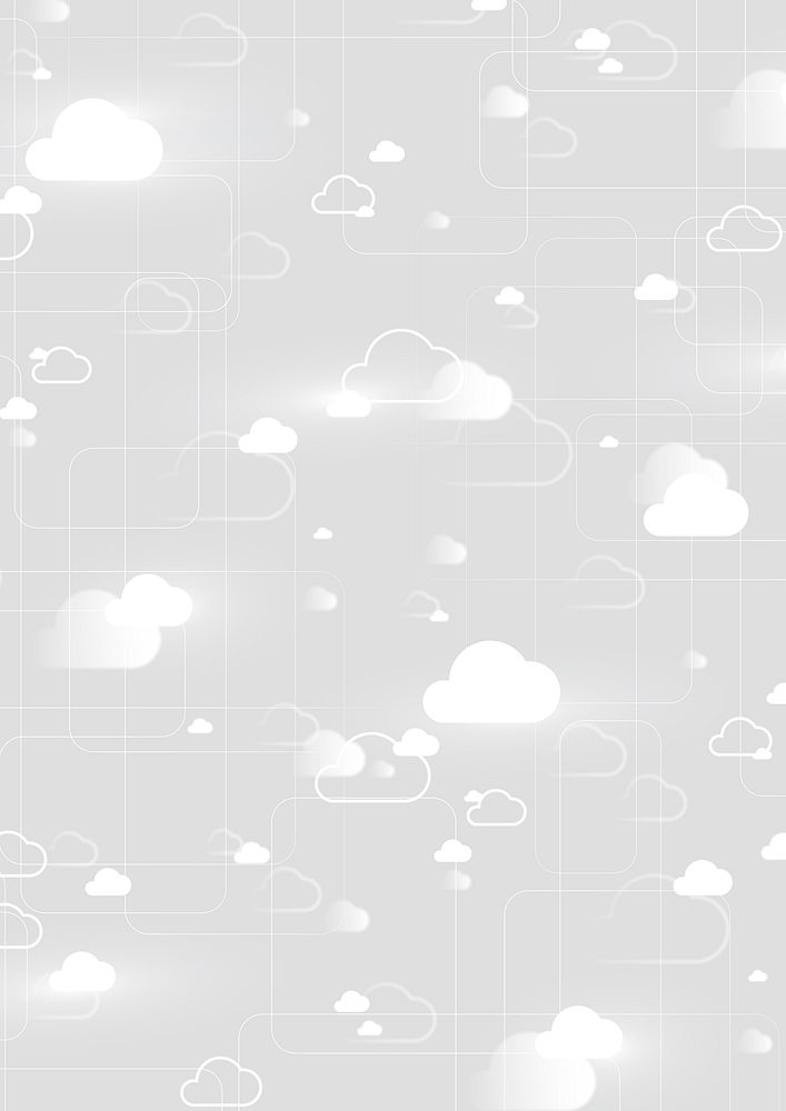 Digital cloud pattern background connection technology