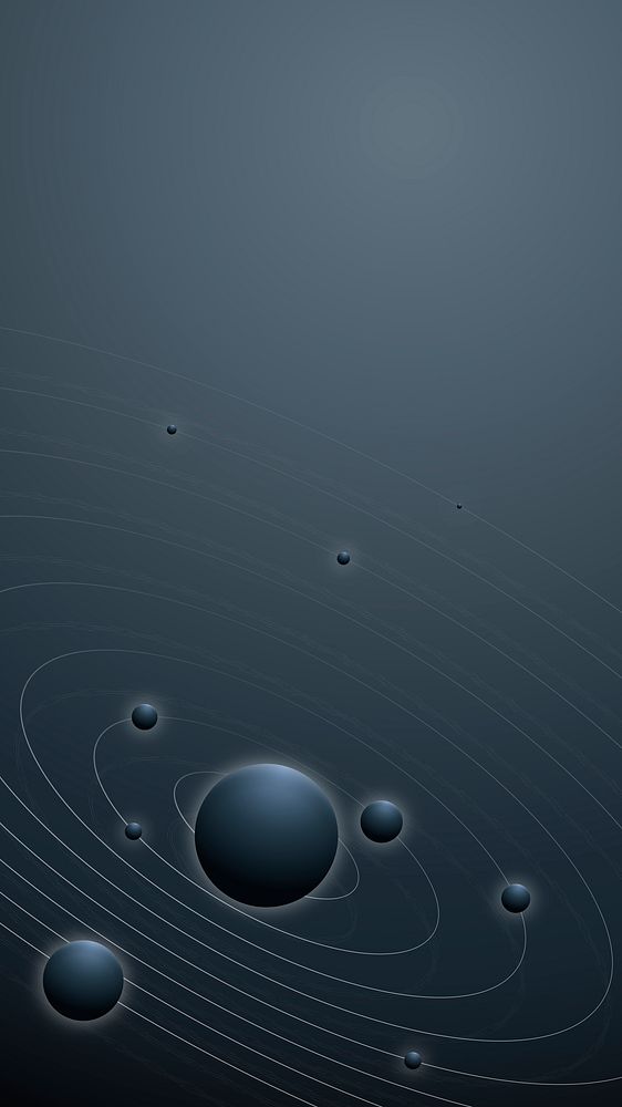 Solar system galaxy background with planets in aesthetic style