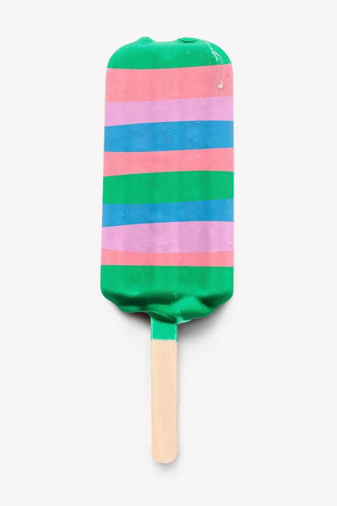 Ice-cream stick mockup, Summer dessert psd
