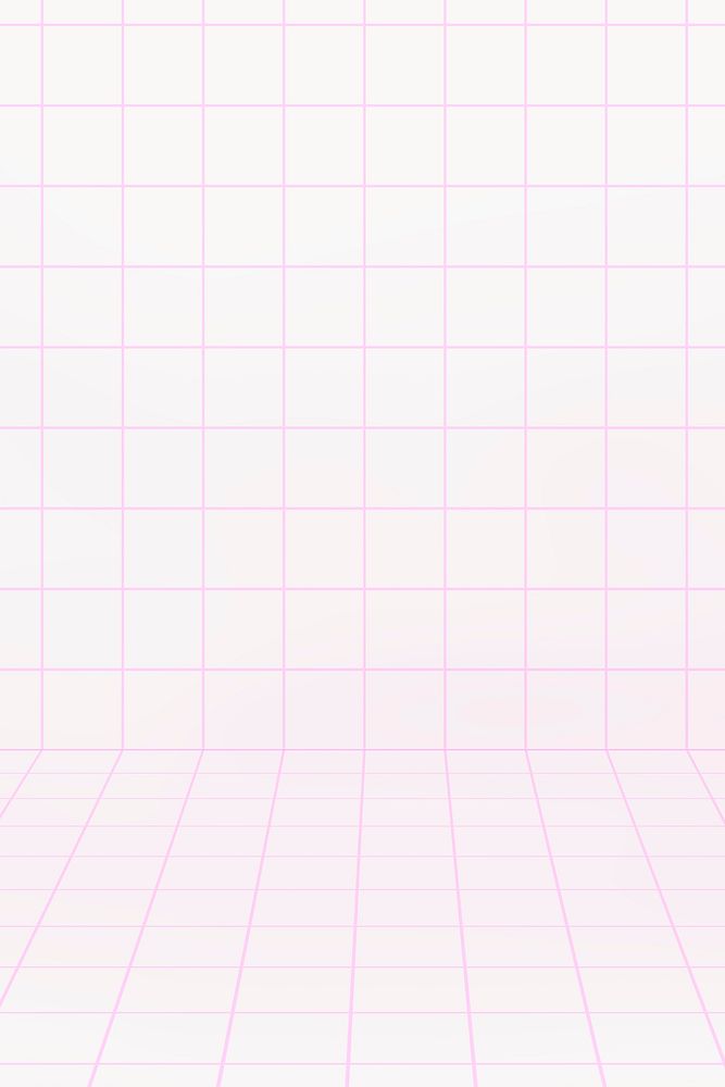 Pink grid pattern background, retro aesthetic