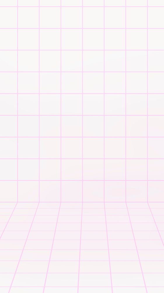 Pink grid pattern iPhone wallpaper, aesthetic background