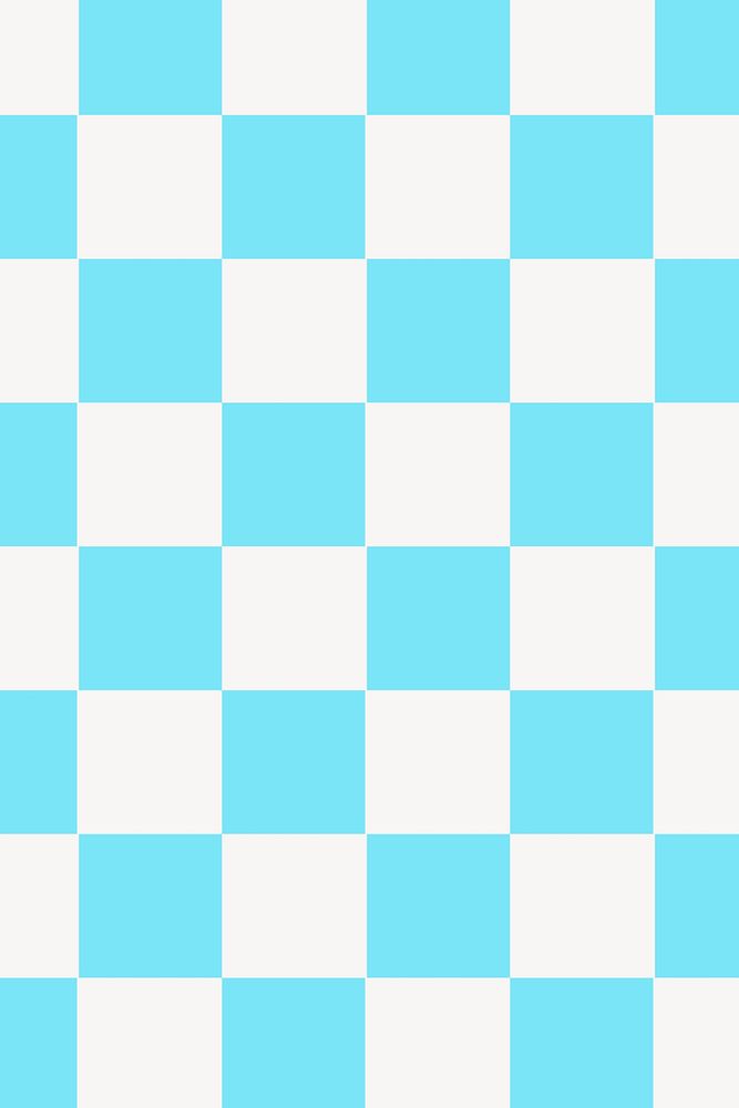 Blue checkered pattern background, aesthetic design