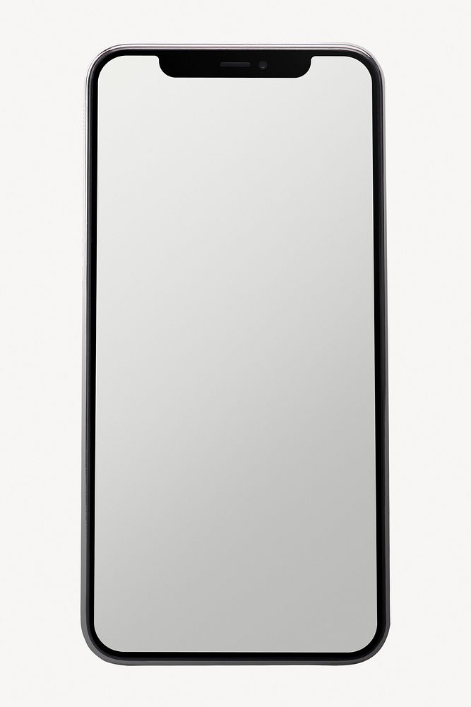 Mobile phone screen with blank design space