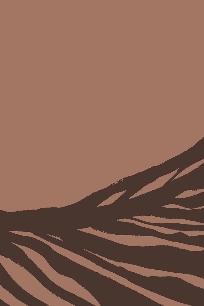 Abstract brown border background, minimal design vector