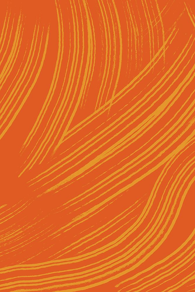 Abstract brush smear background, orange design