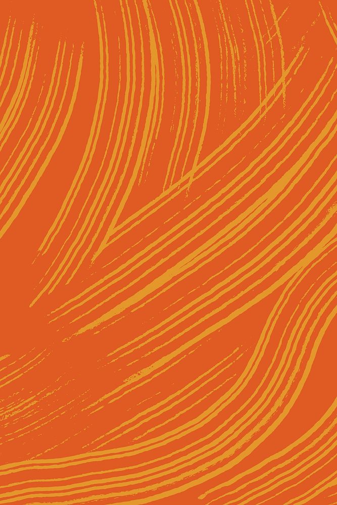 Abstract brush smear background, orange design vector