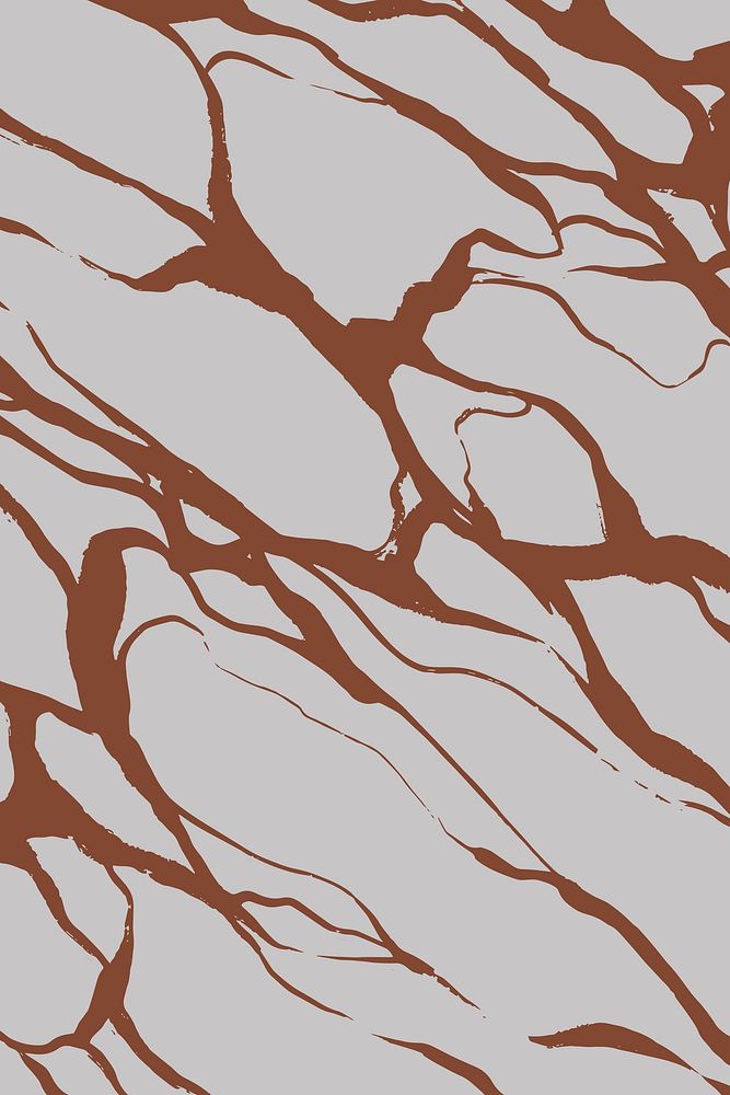 Abstract wavy background, gray & brown design vector