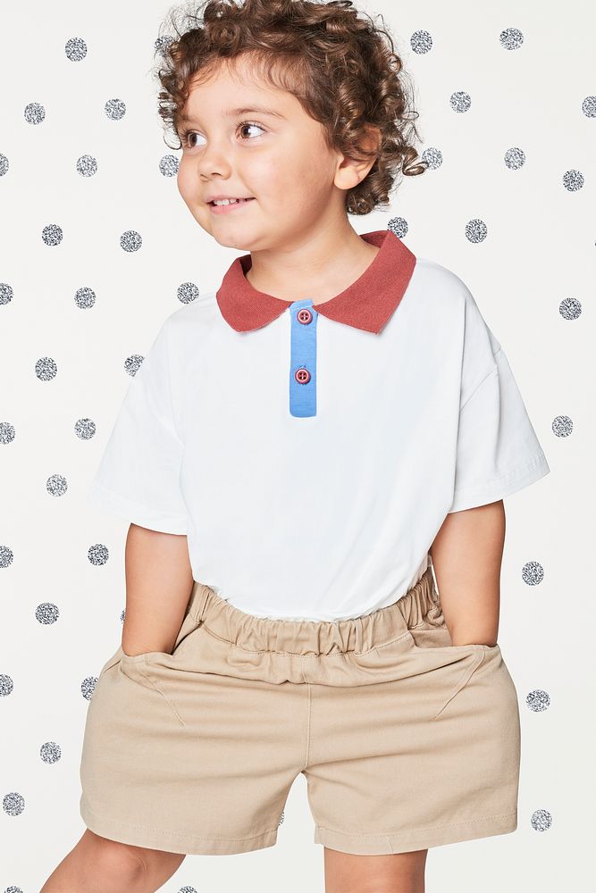 Child's polo shirt and short pants