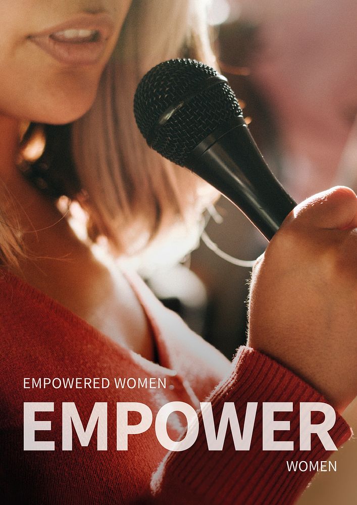 Women empowerment career poster public speaker inspirational quote empowered women empower women