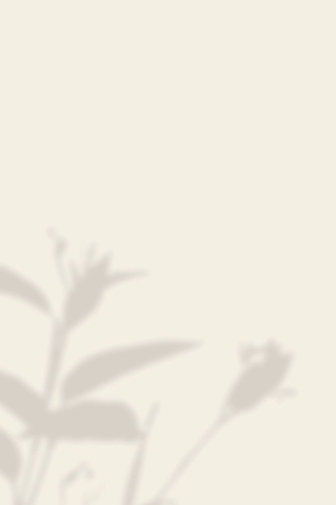 Plant shadow aesthetic background, beige